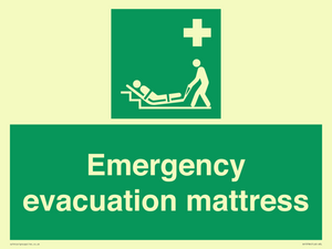 Emergency evacuation mattress